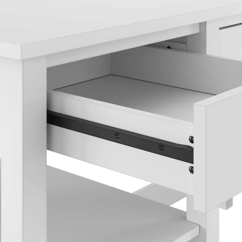 Broadview 54W Computer Desk with Shelves. Picture 5