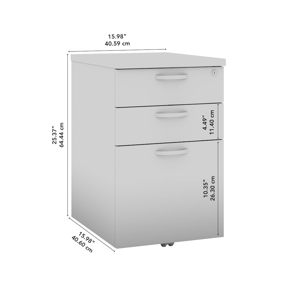 Office in an Hour 3 Drawer Mobile File Cabinet. Picture 10