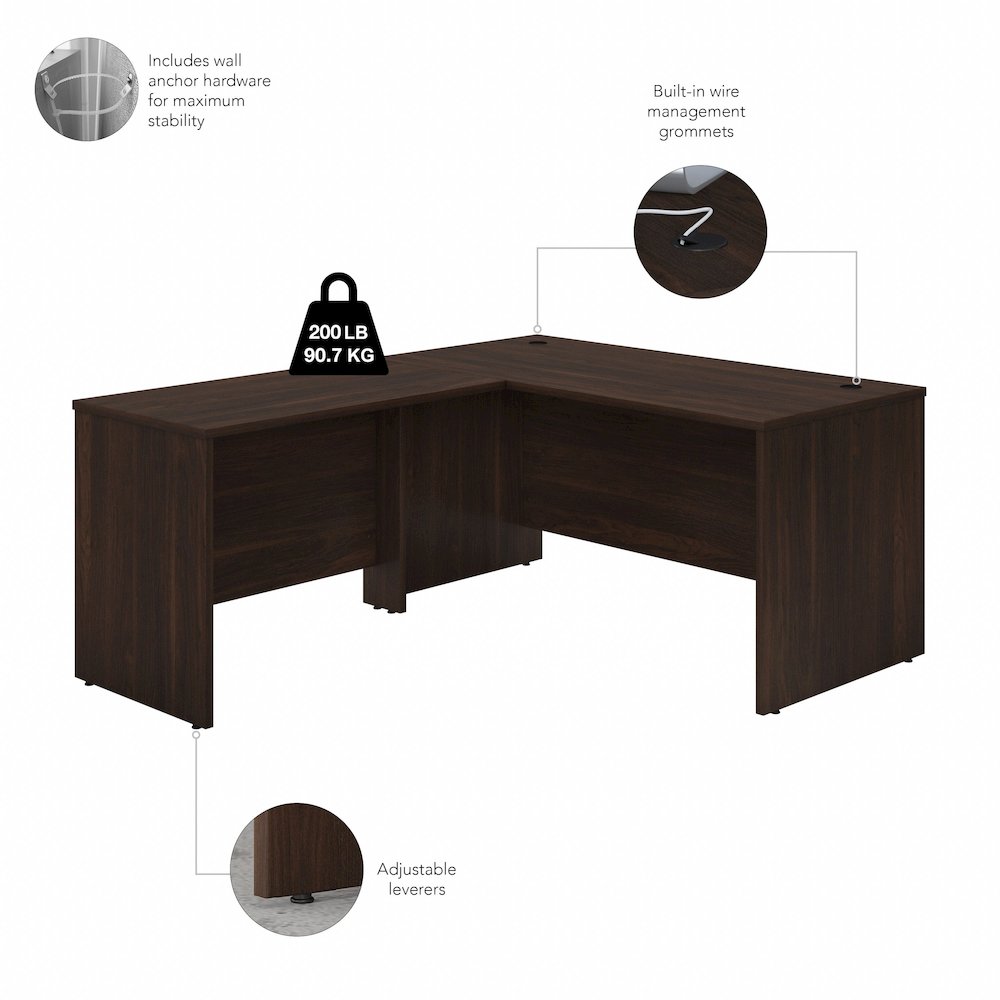 Studio C 60W x 30D L Shaped Desk with Mobile File Cabinet and 42W Return. Picture 8