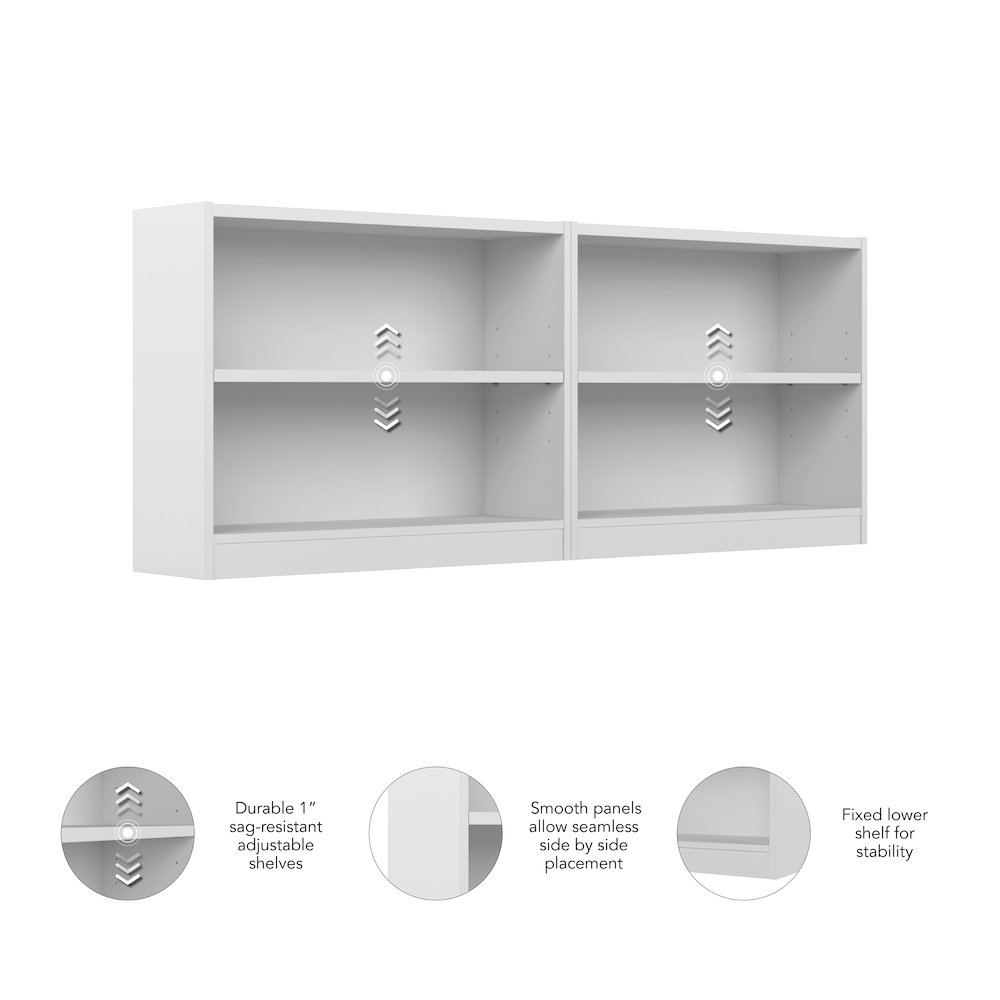Universal Small 2 Shelf Bookcase - Set of 2. Picture 7