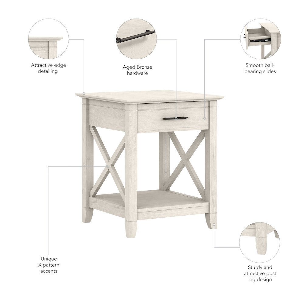 Key West End Table with Storage. Picture 6