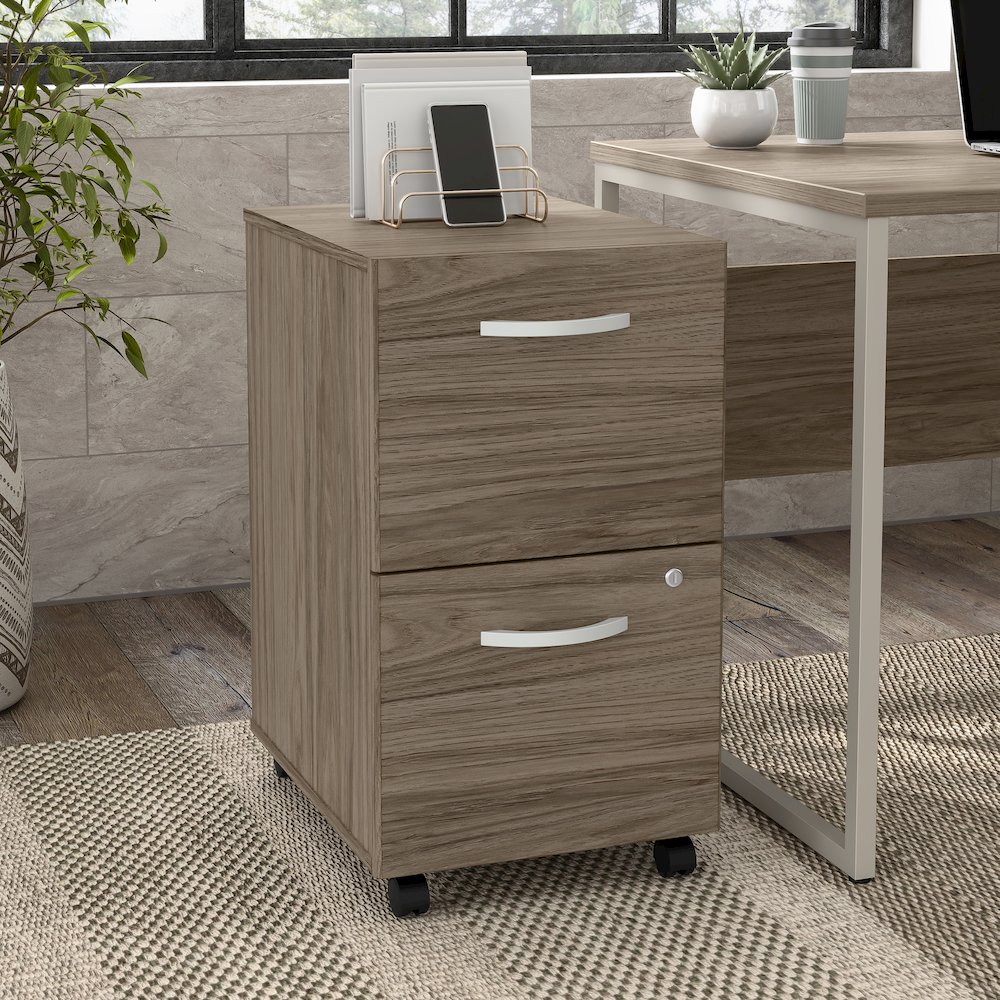 Hybrid 2 Drawer Mobile File Cabinet - Assembled. Picture 2