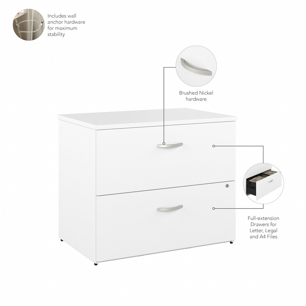 Hybrid 2 Drawer Lateral File Cabinet - Assembled. Picture 7
