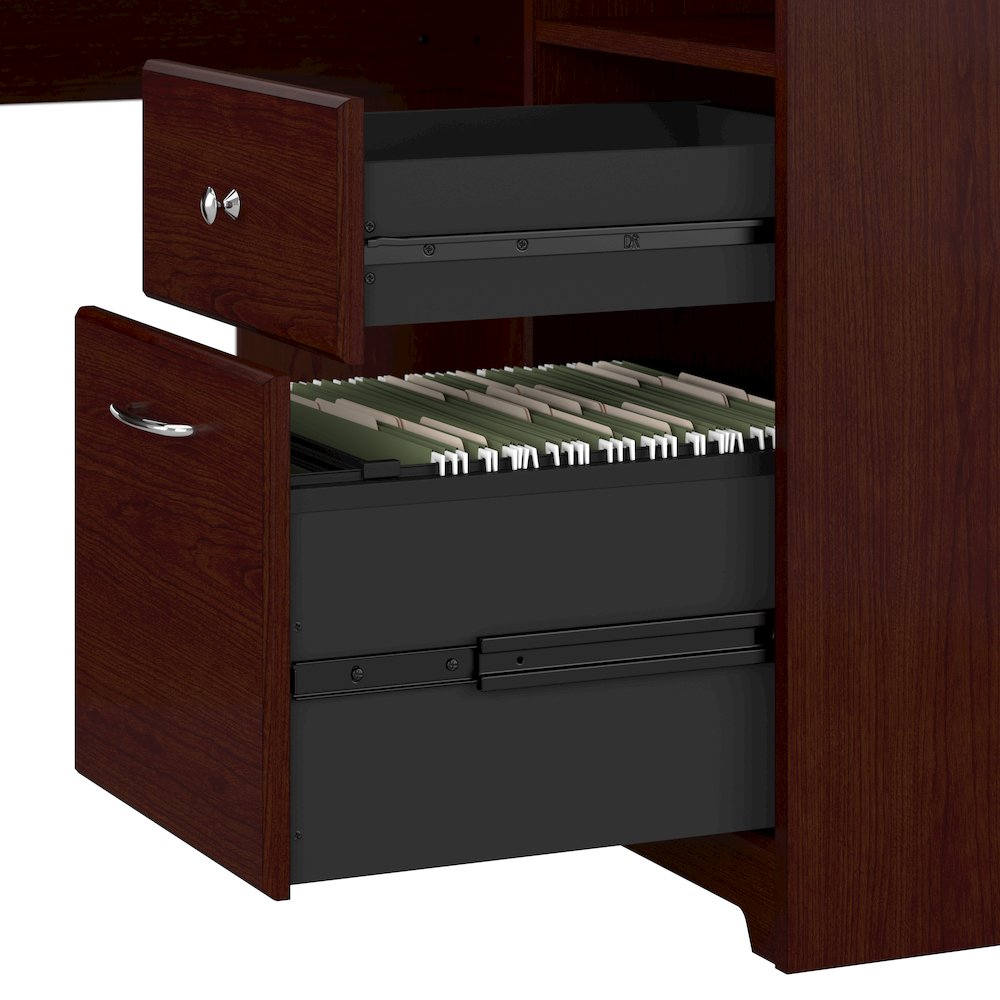 Cabot 60W L Shaped Computer Desk with Hutch and Storage. Picture 3