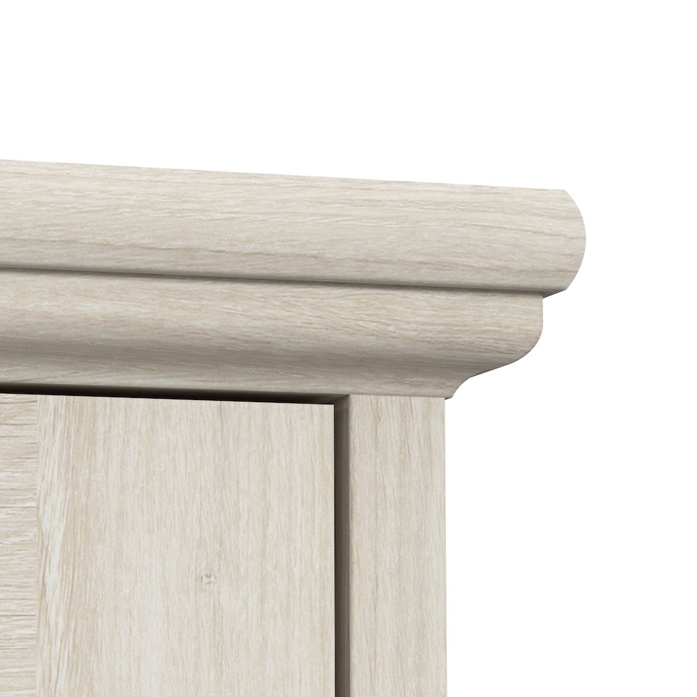 Lennox 60W Farmhouse L Shaped Desk with Hutch and Storage Cabinets. Picture 8