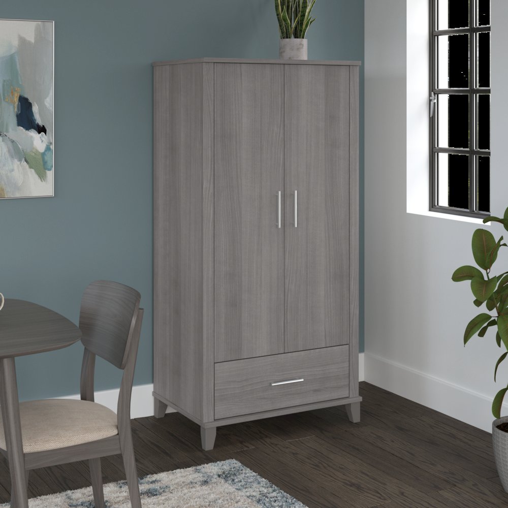 Somerset Tall Kitchen Pantry Cabinet with Doors and Drawer. Picture 2