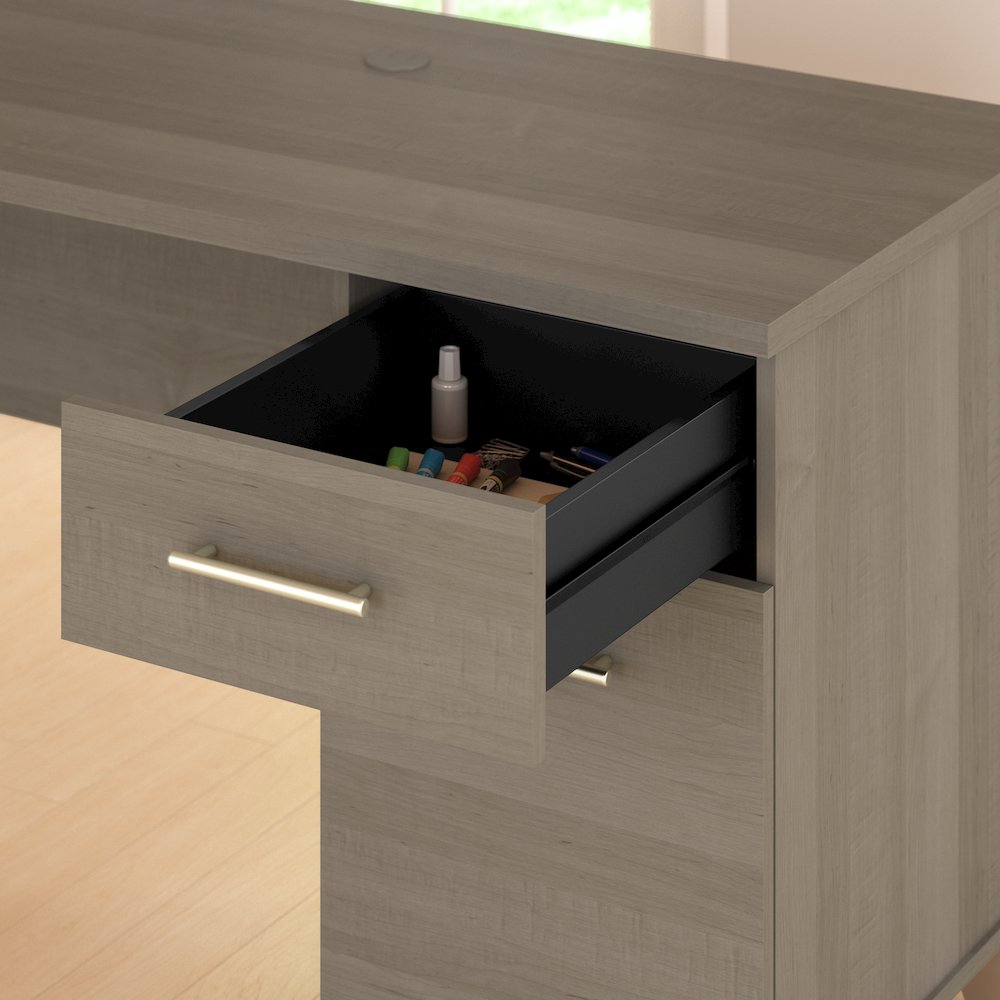 Somerset 72W L Shaped Desk with Storage. Picture 4
