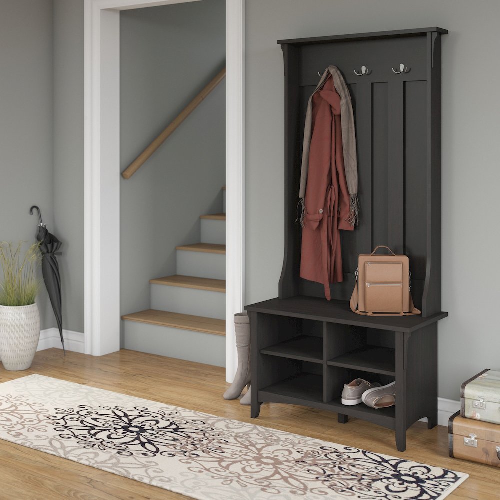 Salinas Hall Tree with Storage Bench. Picture 2