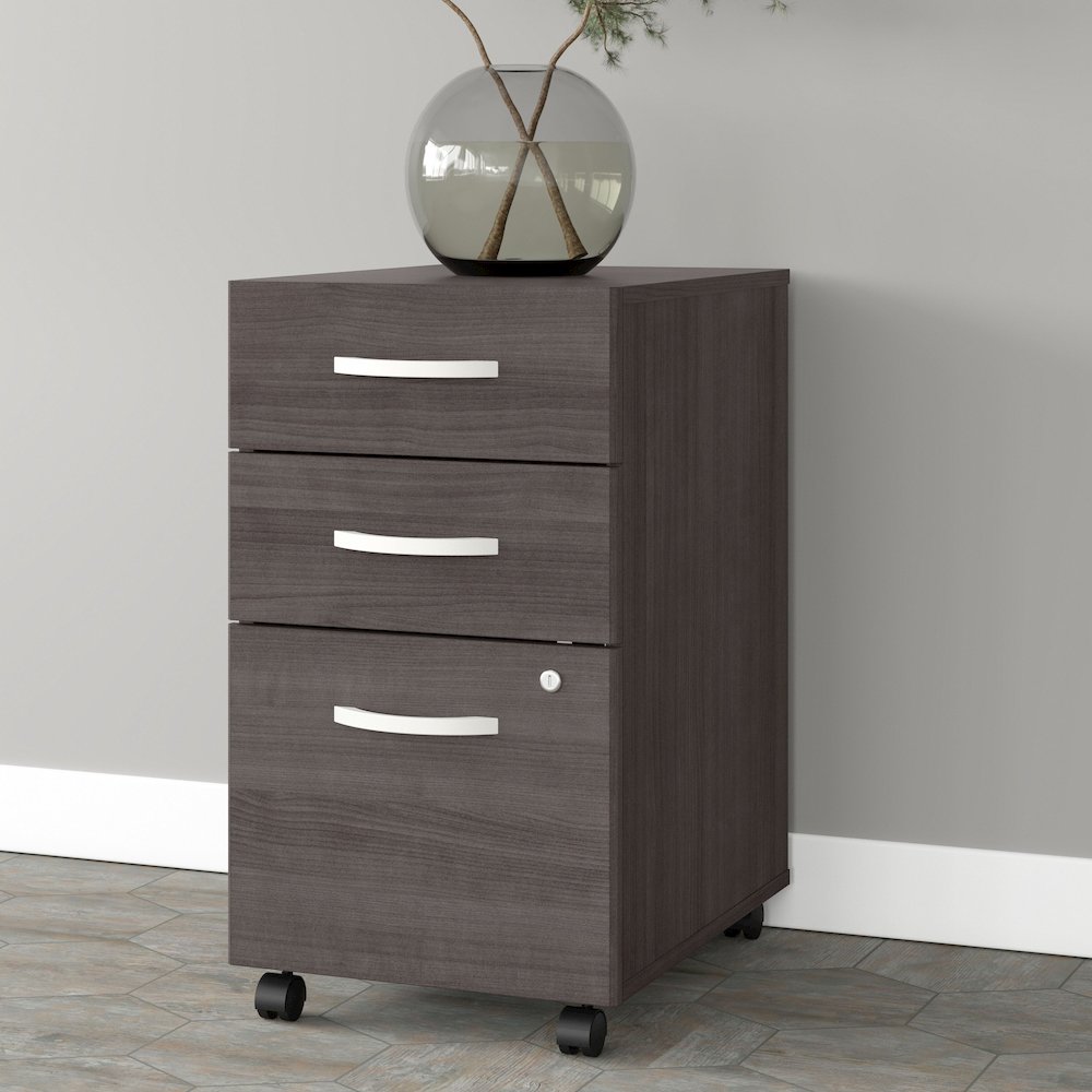 Studio A 3 Drawer Mobile File Cabinet - Assembled. Picture 2