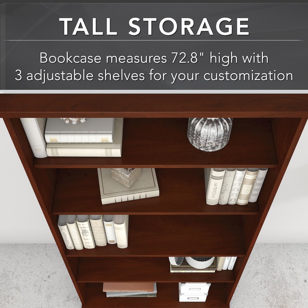 Studio C Tall 5 Shelf Bookcase. Picture 3