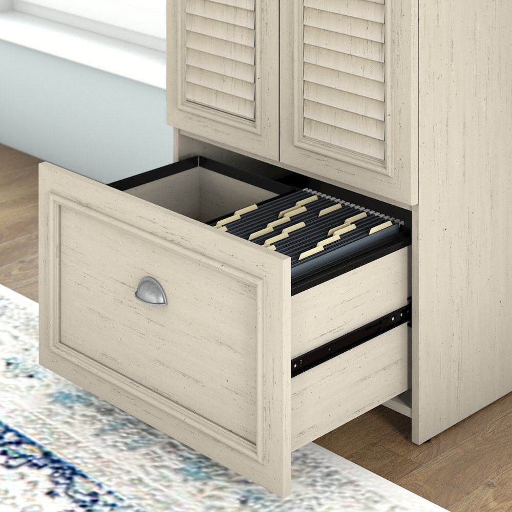 Fairview 2 Door Storage Cabinet with File Drawer. Picture 4