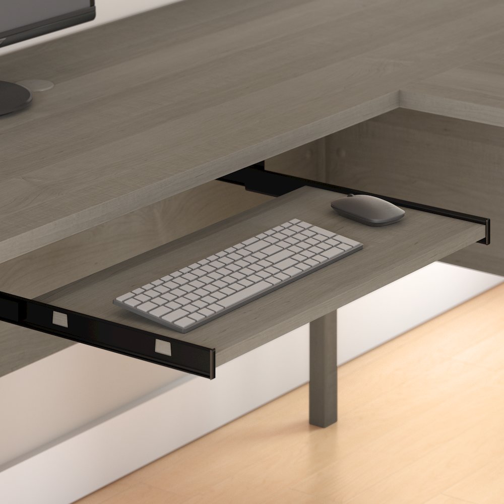 Somerset 72W L Shaped Desk with Storage. Picture 3