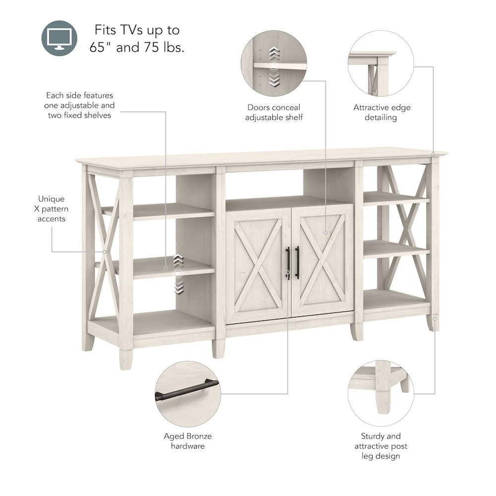 Key West Tall TV Stand for 65 Inch TV. Picture 8
