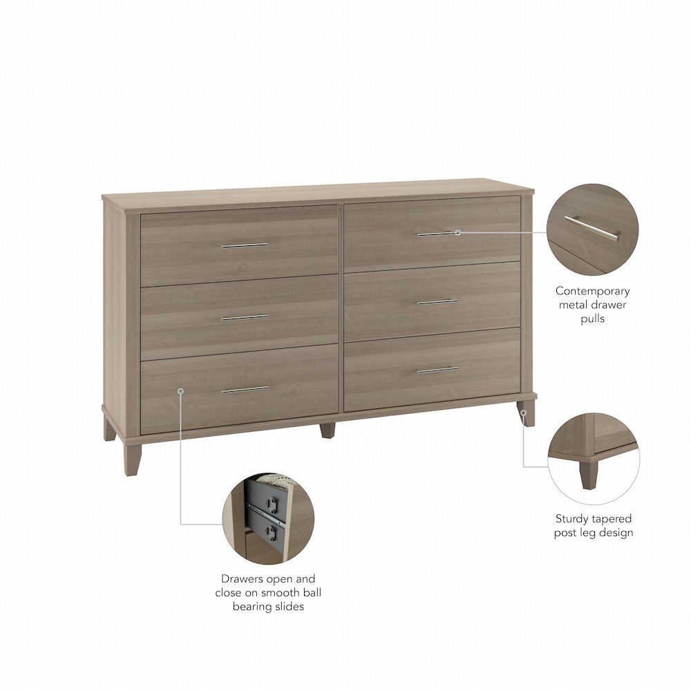 Somerset 6 Drawer Dresser. Picture 7