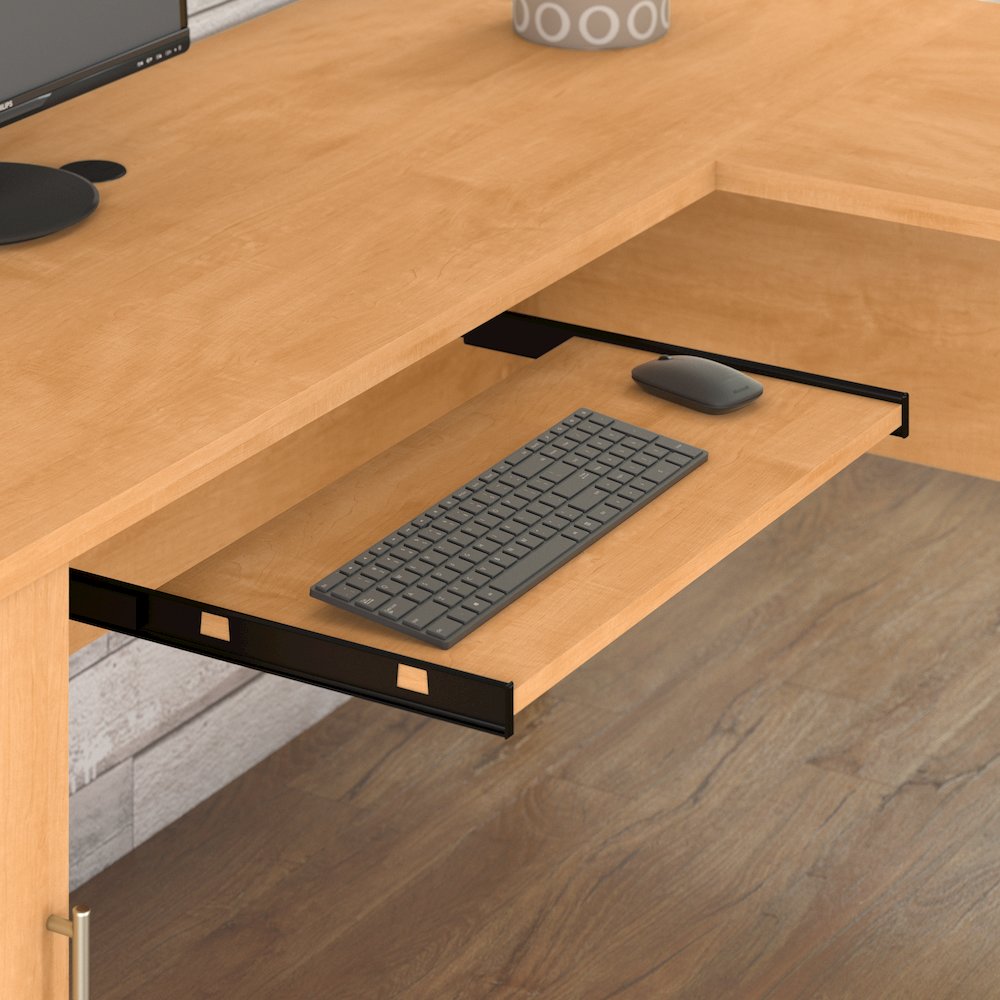 Somerset 60W L Shaped Desk with Storage. Picture 3