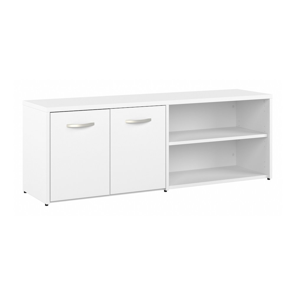 Studio C Low Storage Cabinet with Doors and Shelves. Picture 1