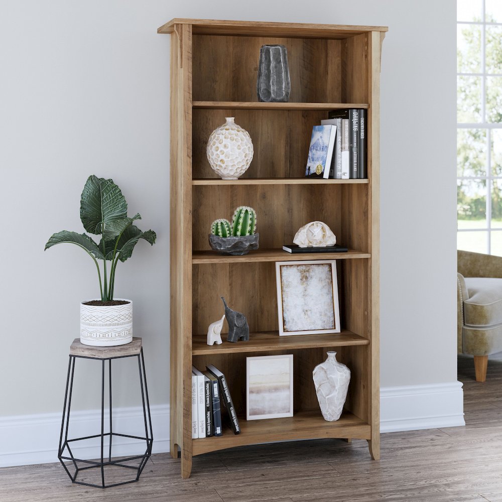 Salinas Tall 5 Shelf Bookcase. Picture 2