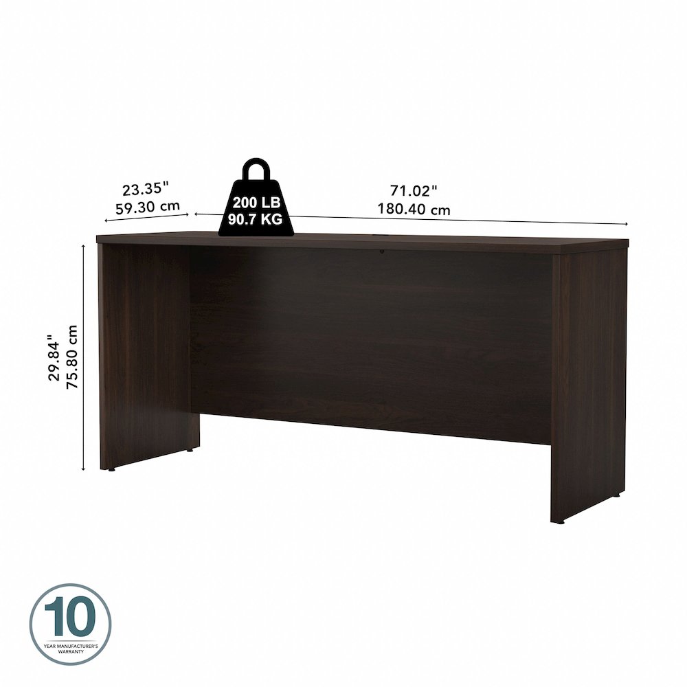 Studio C 72W x 24D Credenza Desk. Picture 7