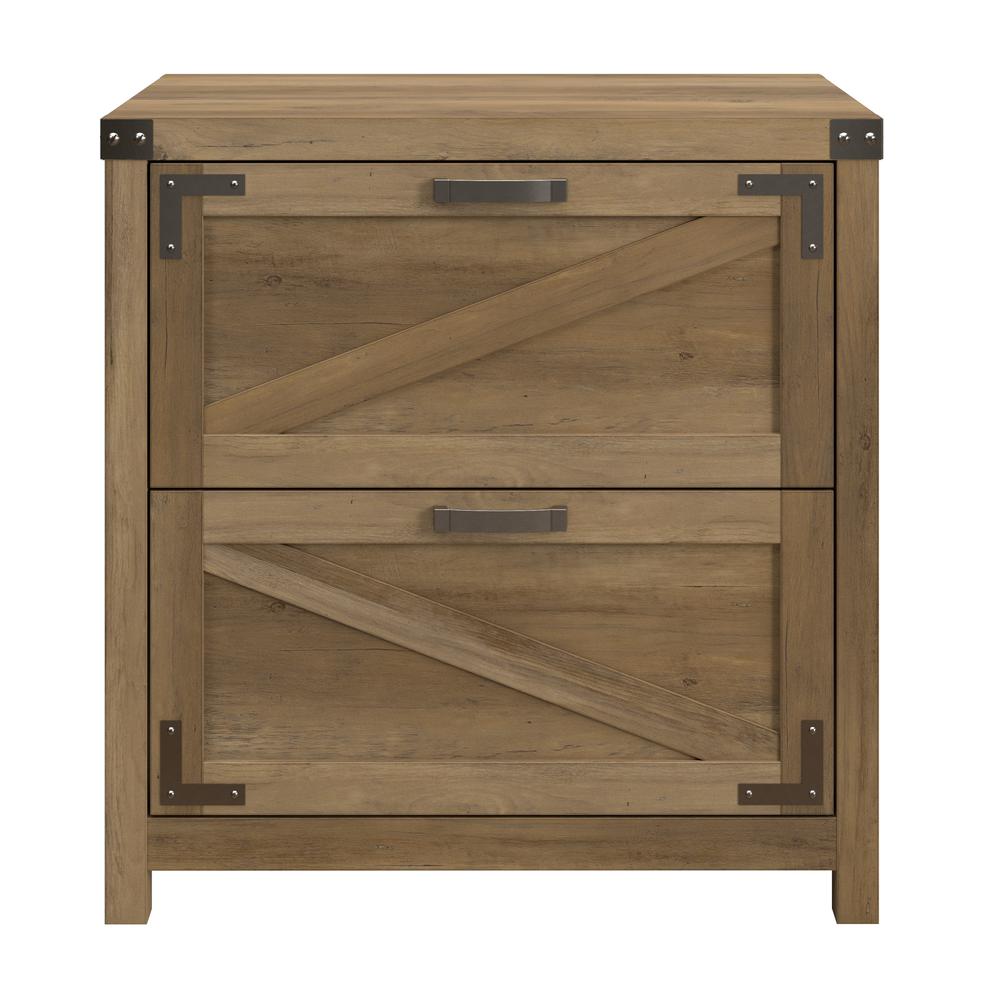 Knoxville 2 Drawer Lateral File Cabinet in Reclaimed Pine. Picture 2
