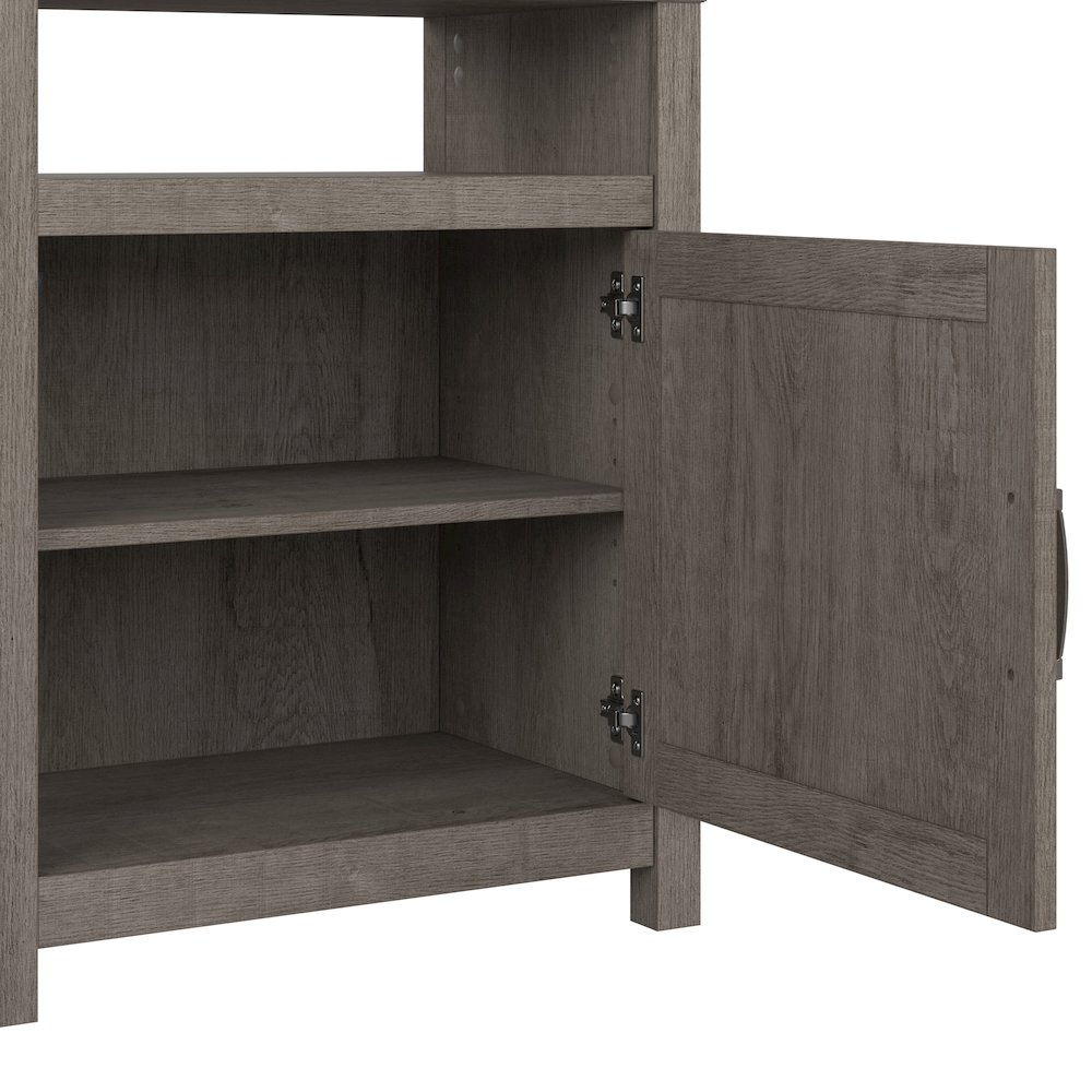 Knoxville 65W Farmhouse TV Stand for 75 Inch TV in Restored Gray. Picture 6