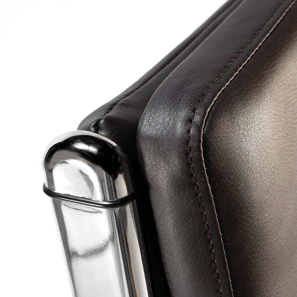 Bush Business Furniture Modelo High Back Leather Executive Office Chair, Dark Brown. Picture 5
