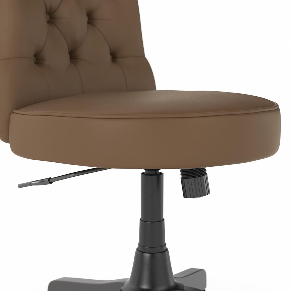 Bush Furniture Key West Mid Back Tufted Office Chair Saddle Leather. Picture 5
