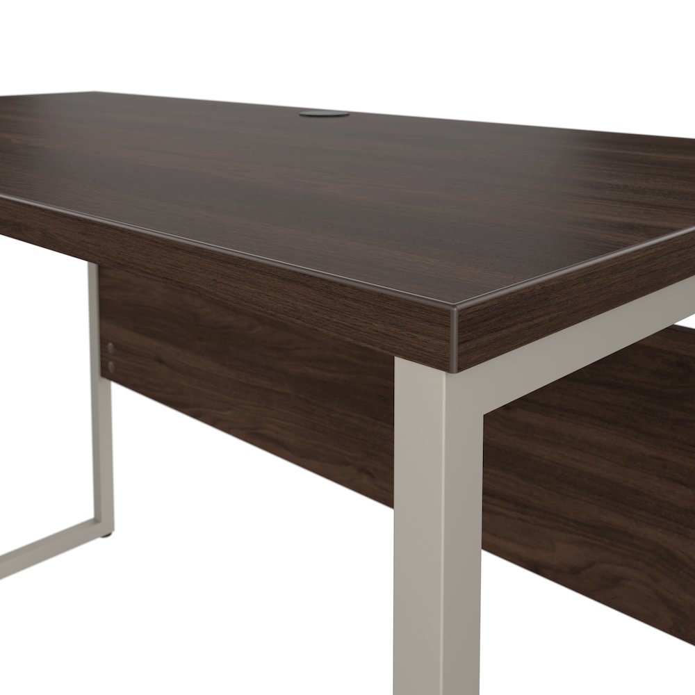 Hybrid 60W x 30D L Shaped Table Desk with Metal Legs. Picture 4
