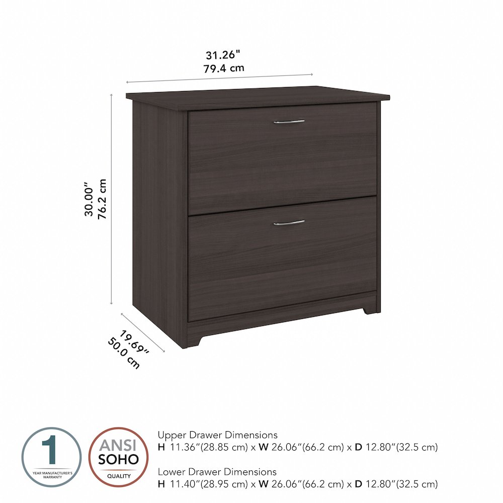 Cabot 2 Drawer Lateral File Cabinet. Picture 8