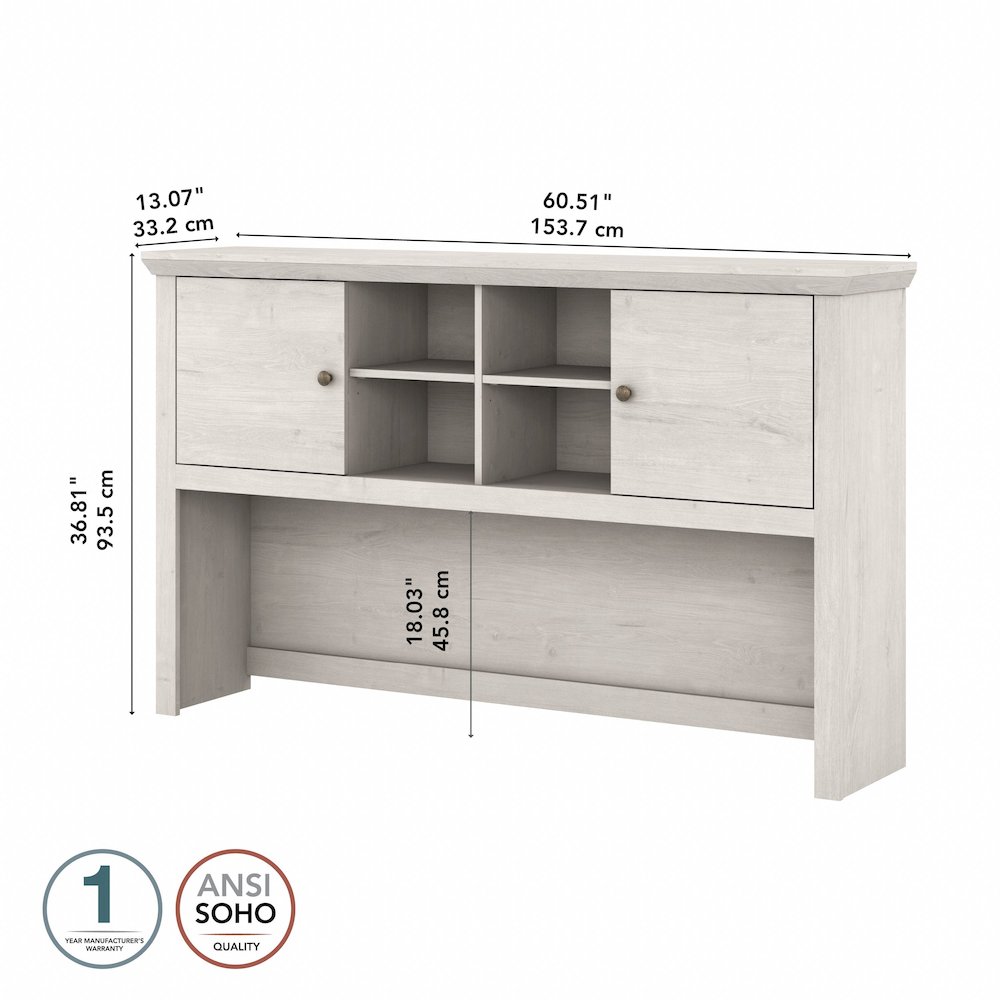 Yorktown 60W Desk Hutch. Picture 8