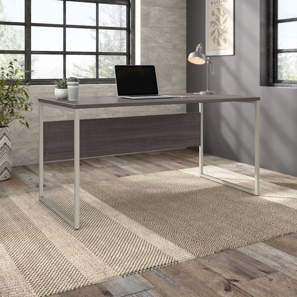 Hybrid 60W x 30D Computer Table Desk with Metal Legs. Picture 2