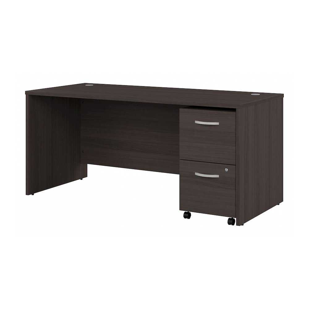 Studio C 66W x 30D Office Desk with 2 Drawer Mobile File Cabinet. Picture 1