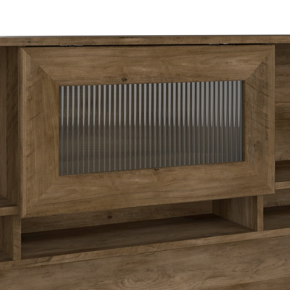 Bush Furniture Cabot L Shaped Desk with Hutch and Small Storage Cabinet ...