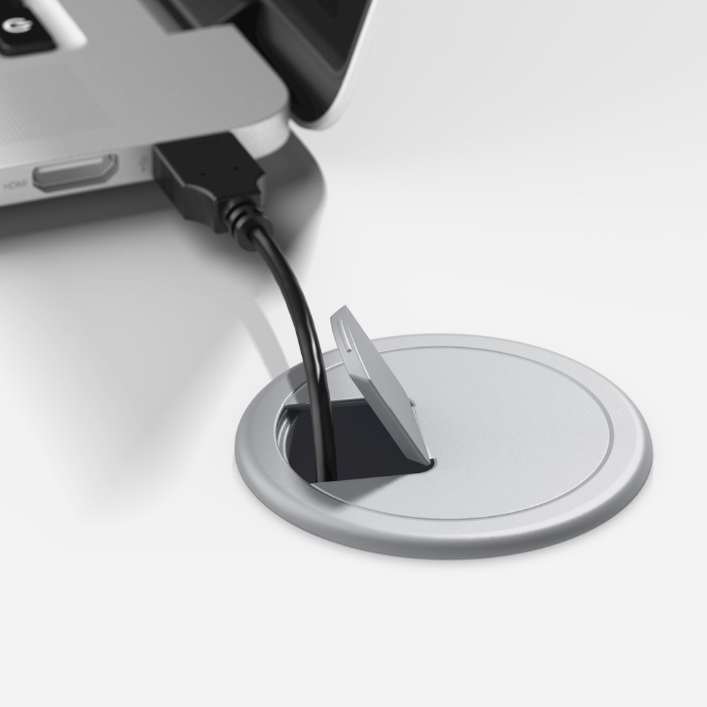 Hybrid 60W x 30D Computer Table Desk with Metal Legs. Picture 4