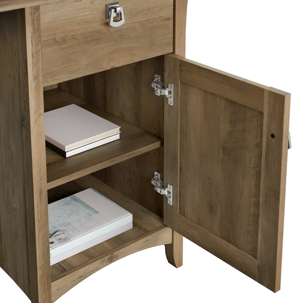 Salinas Small Computer Desk with Hutch. Picture 4