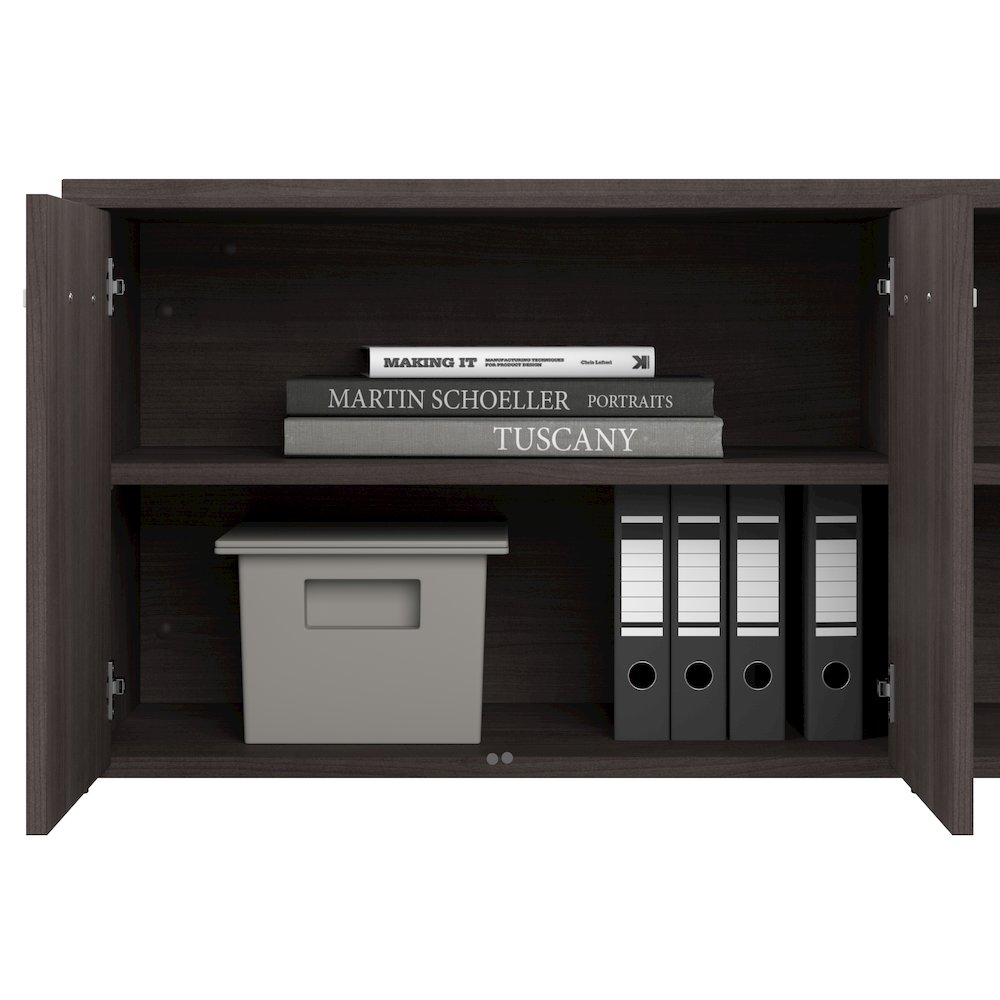 Studio C 60W x 30D Office Desk with Storage Return and Mobile File Cabinet. Picture 5