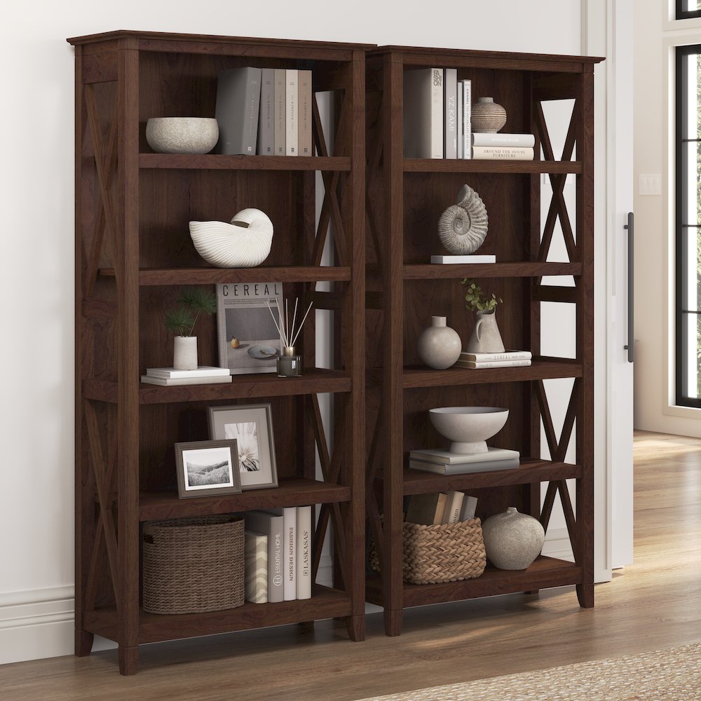 Key West 5 Shelf Bookcase Set. Picture 2