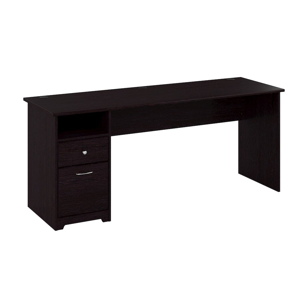 Cabot 72W Computer Desk with Drawers. Picture 1