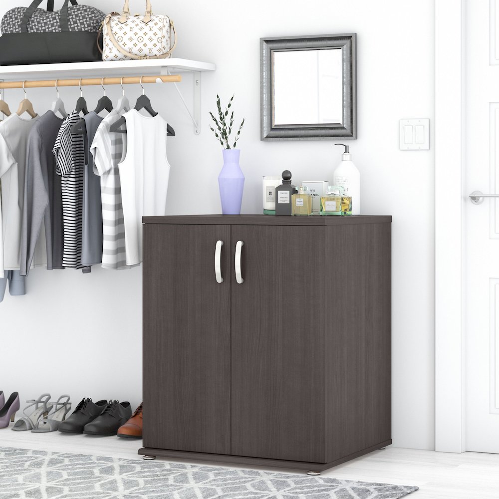 Universal Closet Organizer with Doors and Shelves. Picture 2