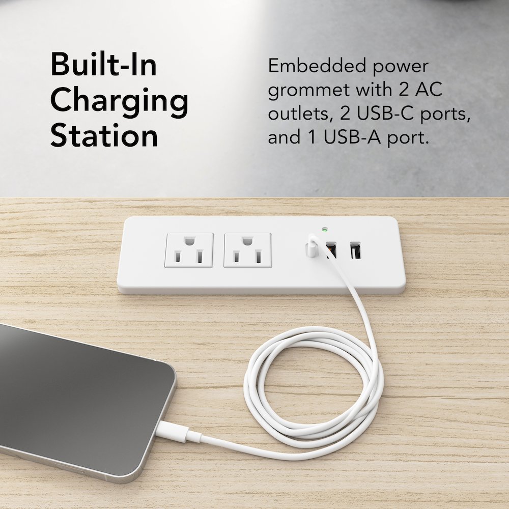 Synergy 72-inch Rectangle Modular Office Conference Table in Natural Elm. Picture 5