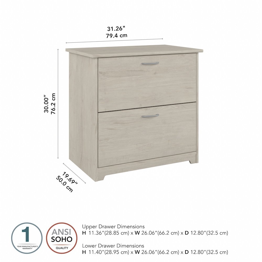 Cabot 2 Drawer Lateral File Cabinet. Picture 8
