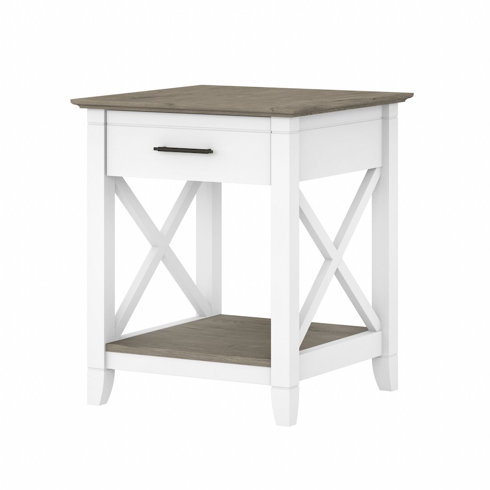 Key West End Table with Storage. Picture 1