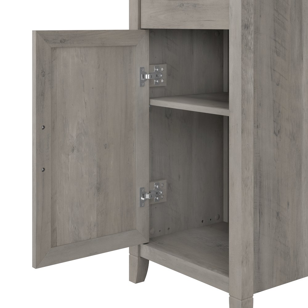 Key West Tall Narrow Bookcase Cabinet. Picture 3