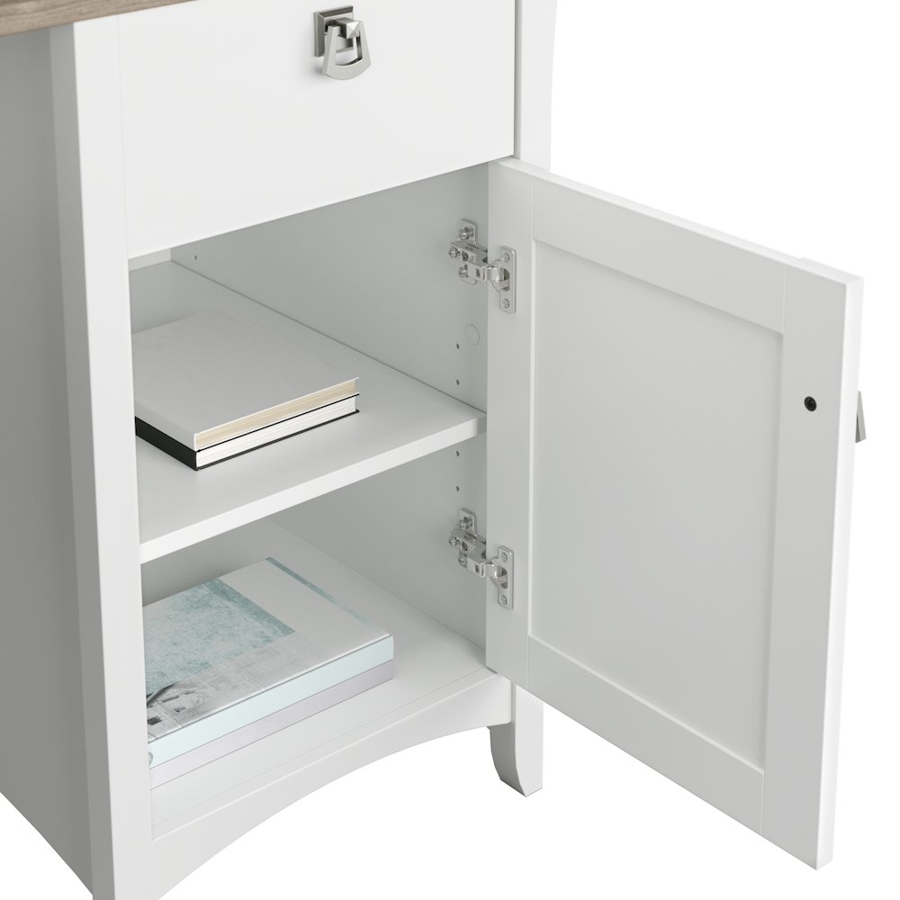 Salinas Small Computer Desk with Hutch. Picture 4