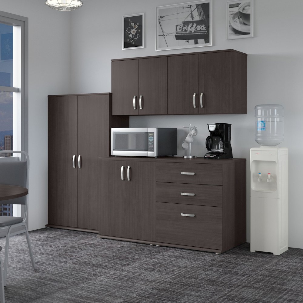 Universal 92W 5 Piece Modular Storage Set with Floor and Wall Cabinets. Picture 2