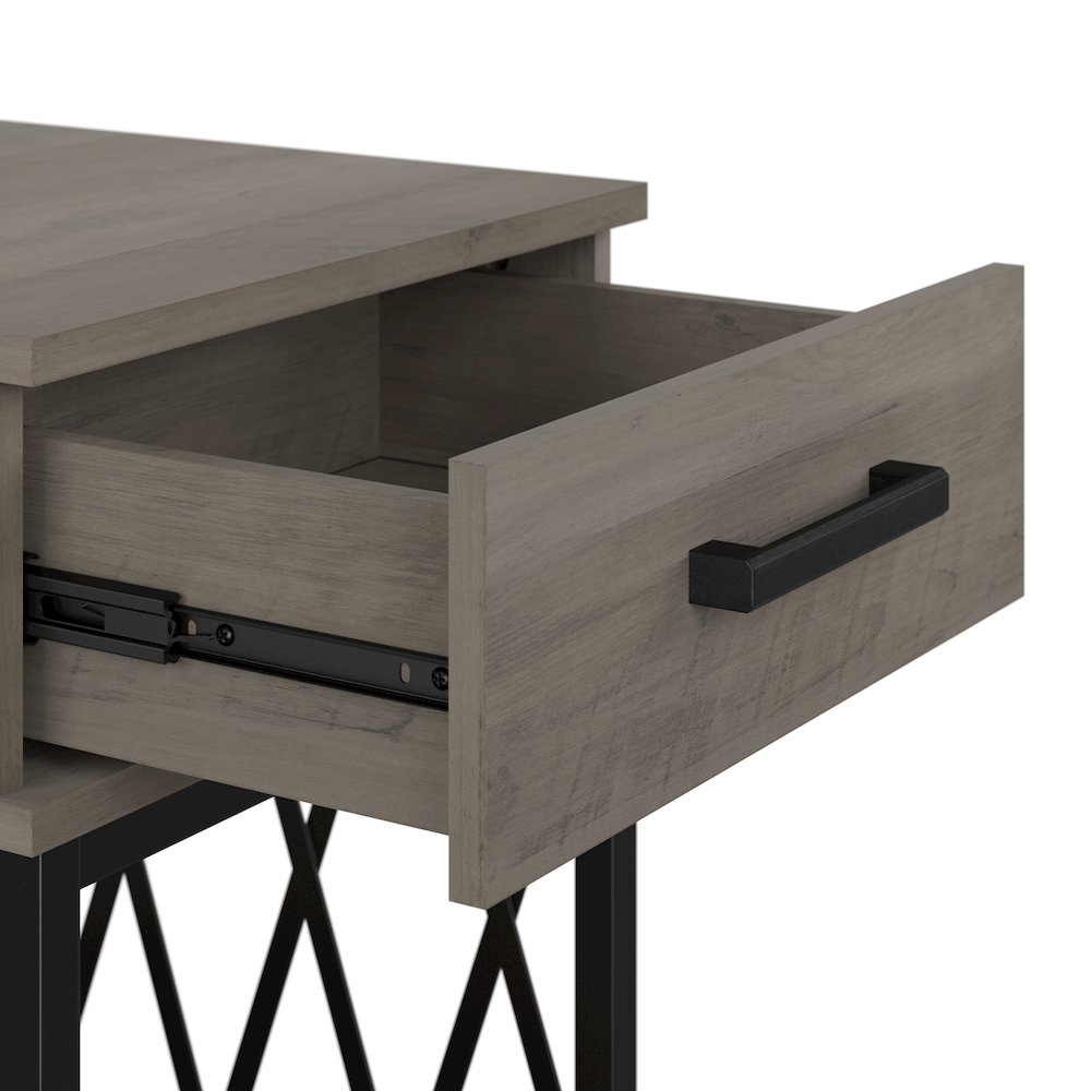 City Park Industrial End Table with Drawer. Picture 4