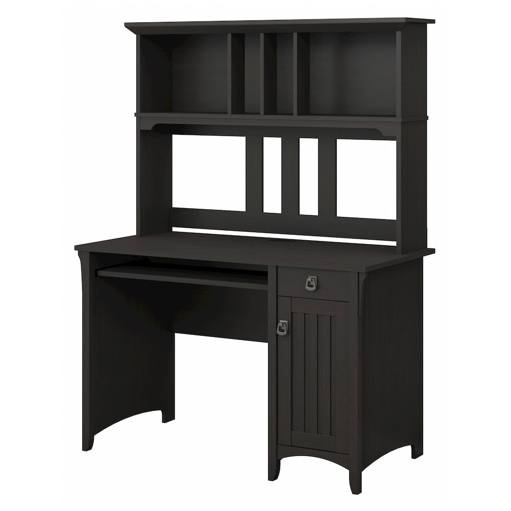 Salinas Small Computer Desk with Hutch. Picture 1