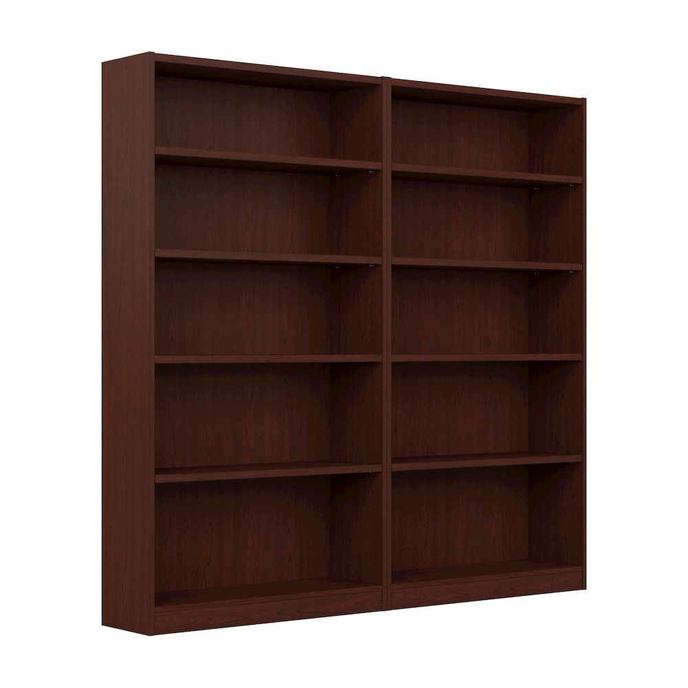 Universal Tall 5 Shelf Bookcase - Set of 2. Picture 1