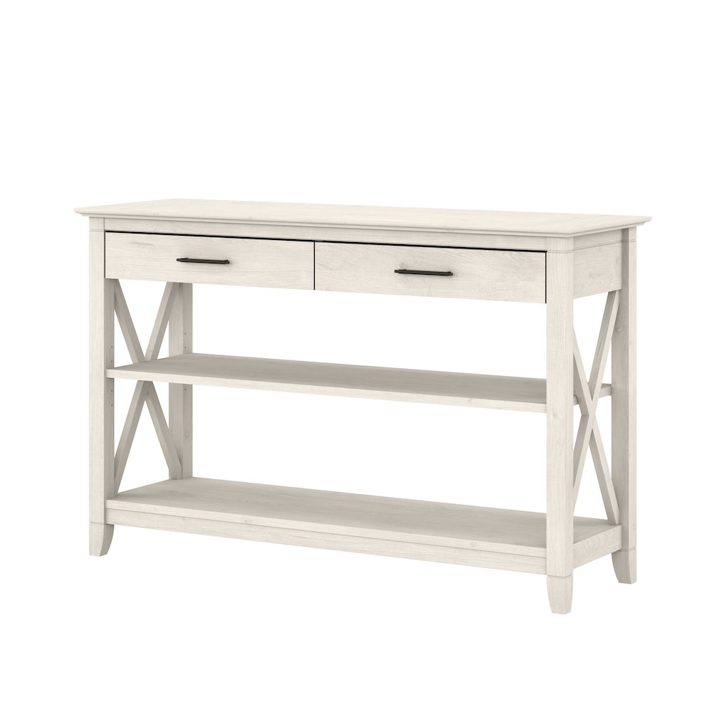 Key West Console Table with Drawers and Shelves. Picture 1