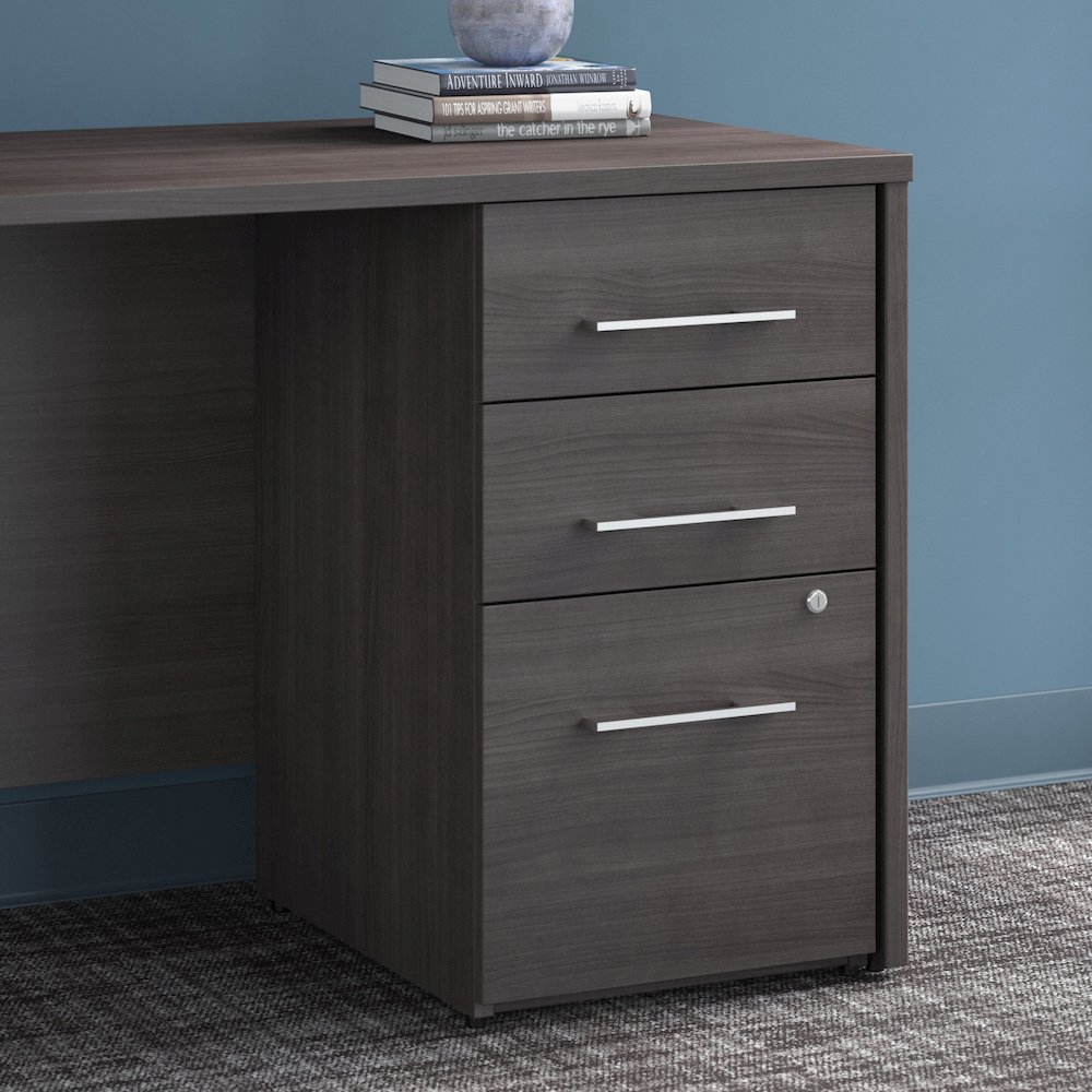 Office 500 16W 3 Drawer File Cabinet - Assembled. Picture 2