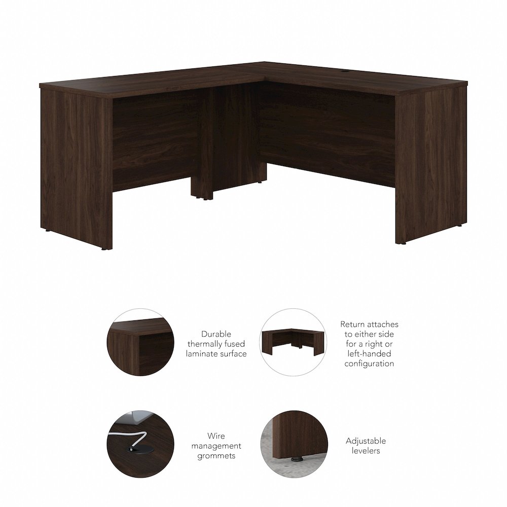 Studio C 60W x 24D L Shaped Desk with 42W Return. Picture 6